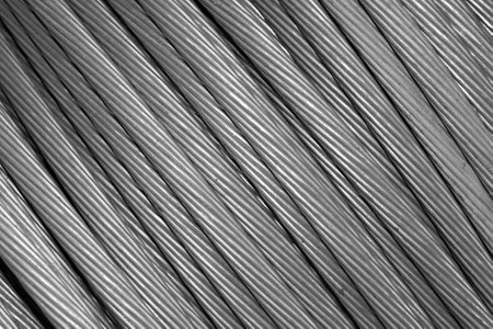 aluminum electric cable.background or texture