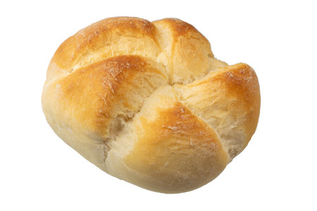bread roll on white isolated backgroundの写真素材