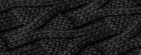 black cotton fabric with an interesting pattern