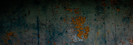 wall painted with colorful old peeling paints