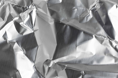 aluminum silver foil. background or texture