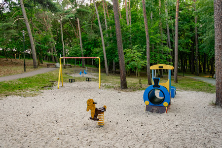 childrens playground in the park