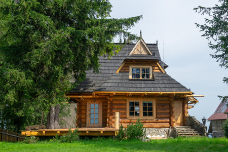 Zakopane, Poland - 12/07/2024 - Traditional highlander house Zakopaneのeditorial素材