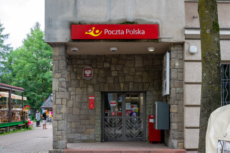 Zakopane, Poland - 12/07/2024 - Polish post office building in Zakopaneのeditorial素材