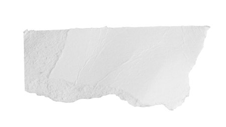 white paper on a white isolated backgroundの写真素材