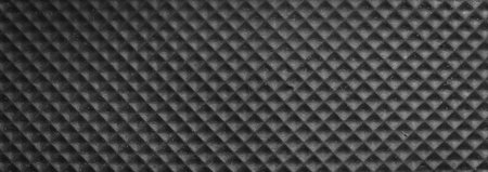 black rubber with an interesting pattern