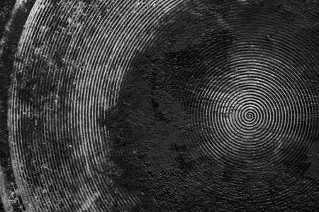 black old aluminum sheet with burnt marksの写真素材