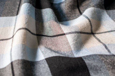 yellow, blue, and black crinkled fabric