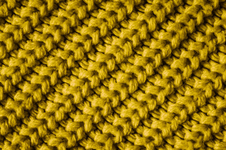 yellow material with an interesting patternの写真素材