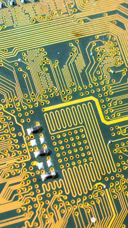 Modern Circuit Board Background Banner