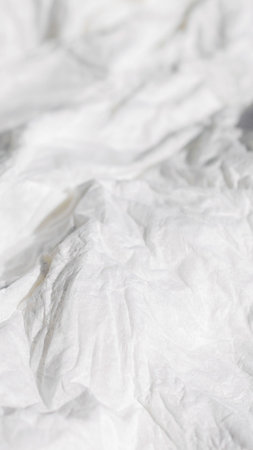 white crumpled paper .textura or backgroundの写真素材