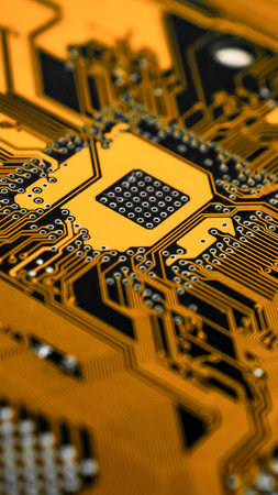 Electronic circuit board abstract background. computer hardware.の写真素材