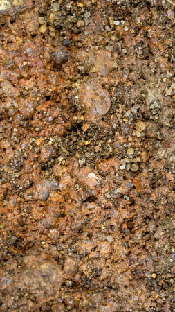 red sandstone cliffs macro photo. textura or backgroundの写真素材