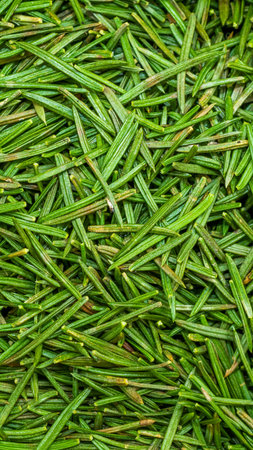 green needles with visible details. background or texture