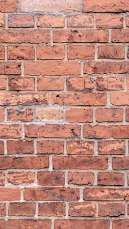 red brick with visible details. background or texture