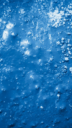 old wall painted blue color. background or textureの写真素材