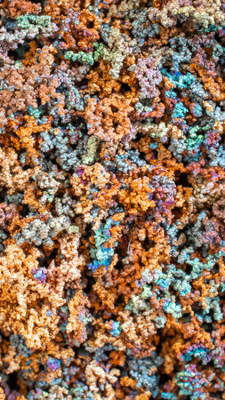 colored copper crystals with a visible texture. backgroundの写真素材