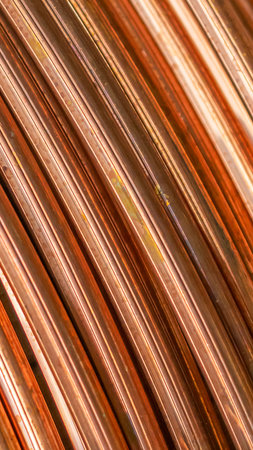 copper wires with visible details. background or texture