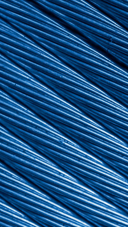 blue copper wires with visible details. background or texture