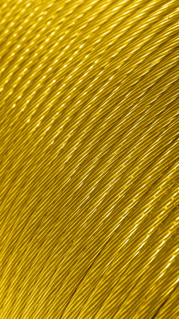 gold copper wires with visible details. background or texture