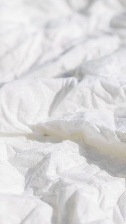 white crumpled paper .textura or backgroundの写真素材
