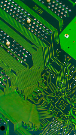 Electronic circuit board abstract background. computer hardware.の写真素材
