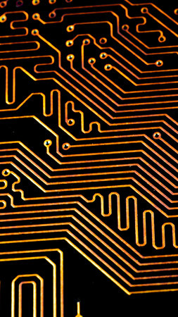 Electronic circuit board abstract background. computer hardware.の写真素材