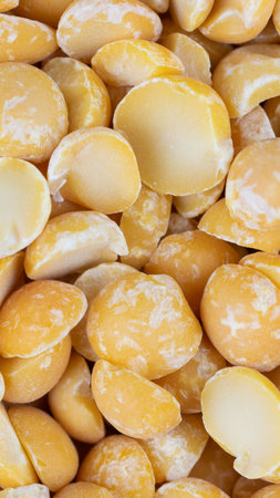 orange dried peas with visible details. background or texture