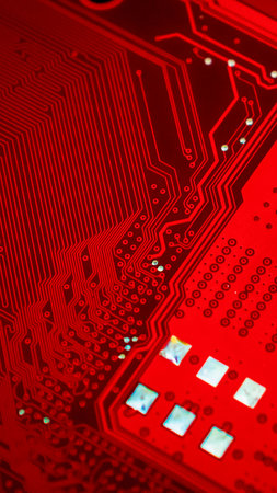 Electronic circuit board abstract background. computer hardware.の写真素材