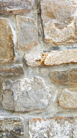 a wall made of limestone