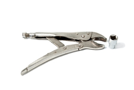 Pincers for  work on screws and bolts on corrosion