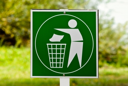 Sign that in green park it was pureの写真素材