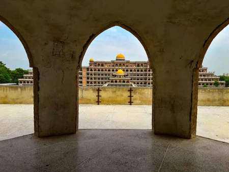 Gallyery view University of peshawar campus historical building, Peshawar pakistanのeditorial素材