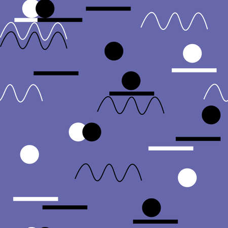 Very peri color of year 2022 seamless pattern Contemporary background Abstract seamless pattern.の写真素材