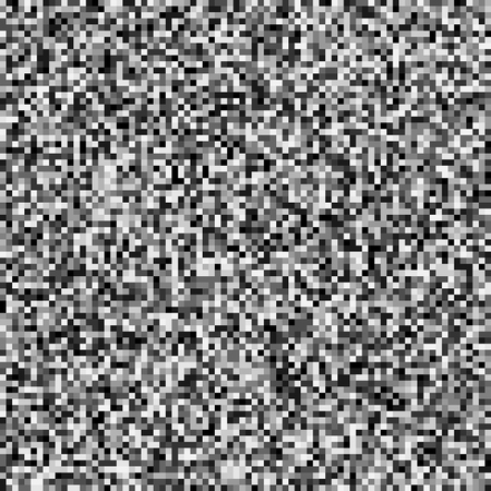 Glitch texture. Computer or television signal error. Digital technical problem.  Monochrome pixel abstract background. Image data distortionのイラスト素材