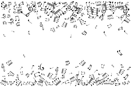 Notes borders vector illustrationのイラスト素材