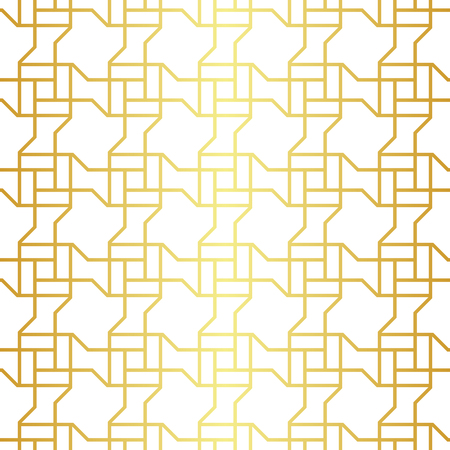 Geometric golden seamless patternのイラスト素材