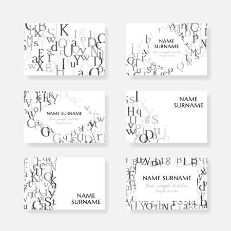 Letters. English alphabet design collection. Vector illustrationのイラスト素材