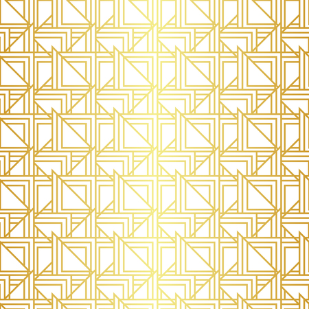 Geometric golden seamless patternのイラスト素材