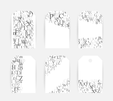 Letters. English alphabet design collection. Vector illustrationのイラスト素材