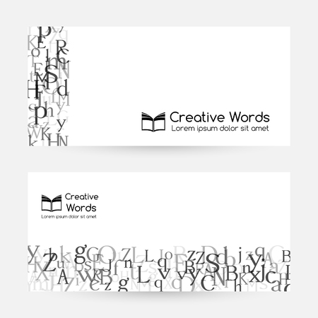 Letters. English alphabet design collection. Vector illustrationのイラスト素材