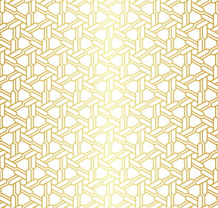 Geometric golden seamless patternのイラスト素材