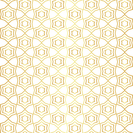 Geometric golden seamless patternのイラスト素材