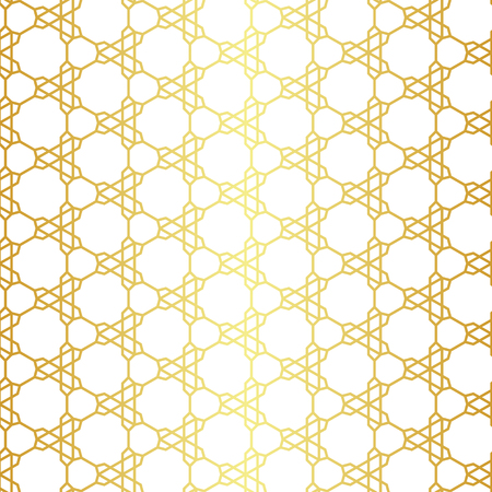 Geometric golden seamless patternのイラスト素材