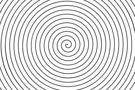 Concentric circle spiral texture. Linear vector background.のイラスト素材