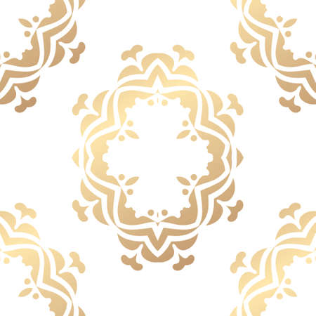 Seamless pattern with ornamental elements. Vector illustration ..のイラスト素材