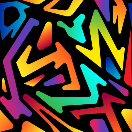 Sport pattern. Seamless background with randomly graffiti triangle decorative elements.のイラスト素材