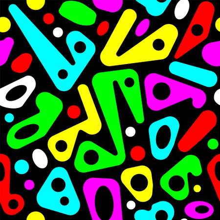 Sport pattern. Seamless background with randomly graffiti triangle and dots decorative elements.