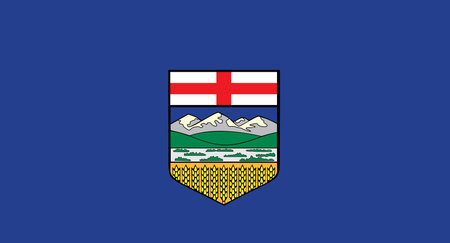 flag of the canadian province of Alberta vector illustrationのイラスト素材