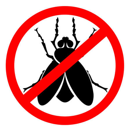 stop fly symbol vector illustrationのイラスト素材